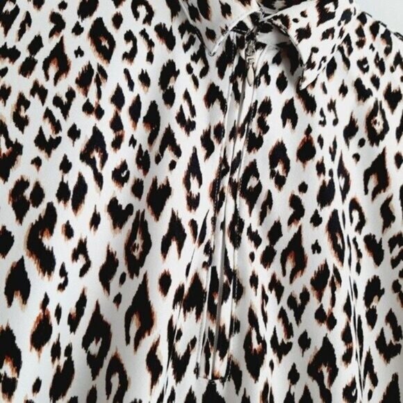 GREG NORMAN PLAYDry Golf Shirt Animal Jaguar Print Sz S - Picture 5 of 8